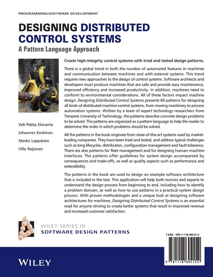 Designing Distributed Control Systems A Pattern Language Approach