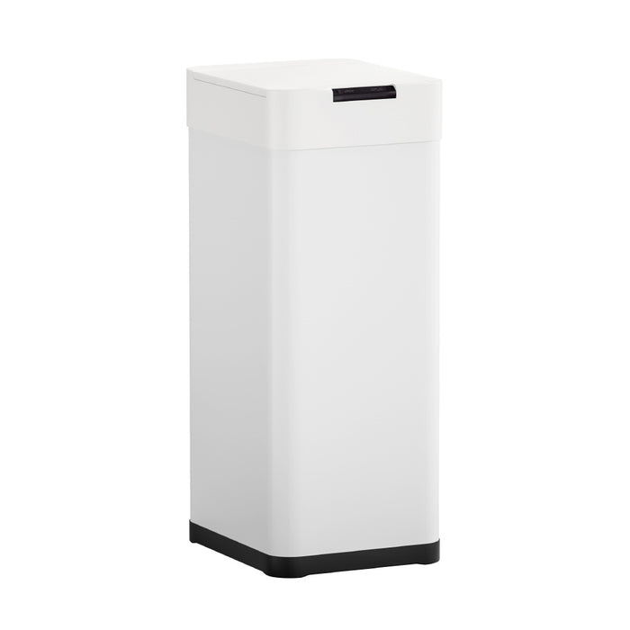 Devanti 50L Sensor Bin Motion Rubbish Bins Kitchen Automatic Trash Can White - Devanti