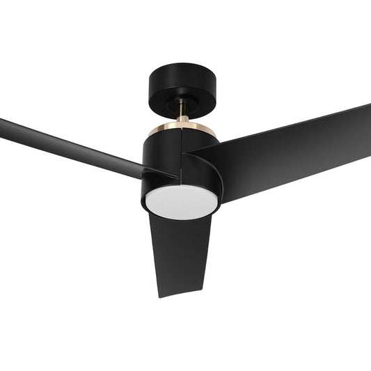 Devanti 52 Ceiling Fan DC Motor w/Light w/Remote - Black - Devanti