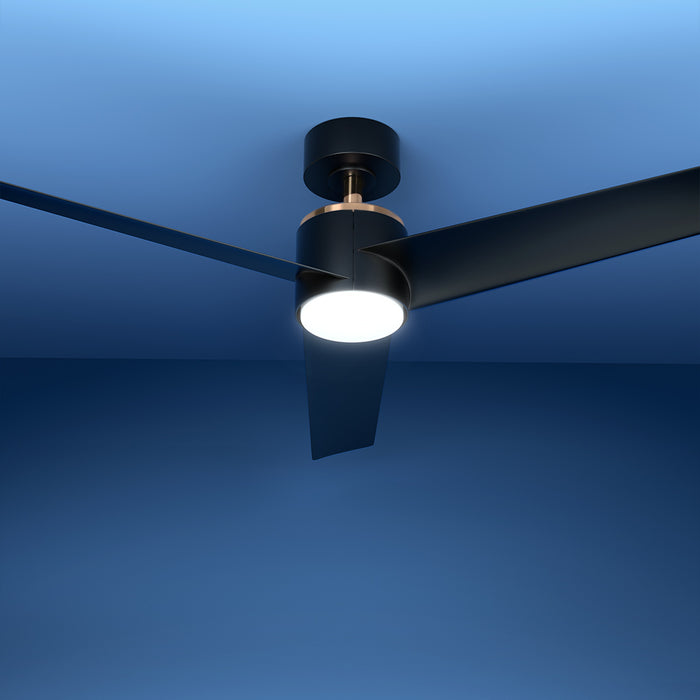 Devanti 52 Ceiling Fan DC Motor w/Light w/Remote - Black - Devanti