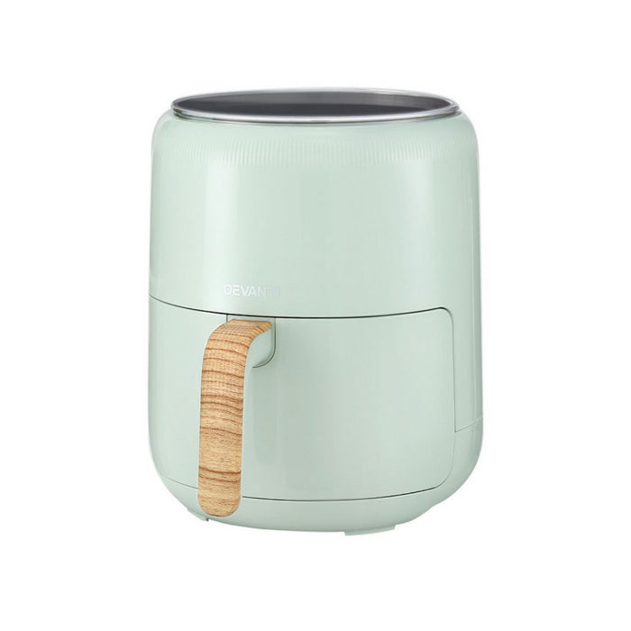 Devanti 5L Air Fryer Touch Control 1700W Green - Devanti
