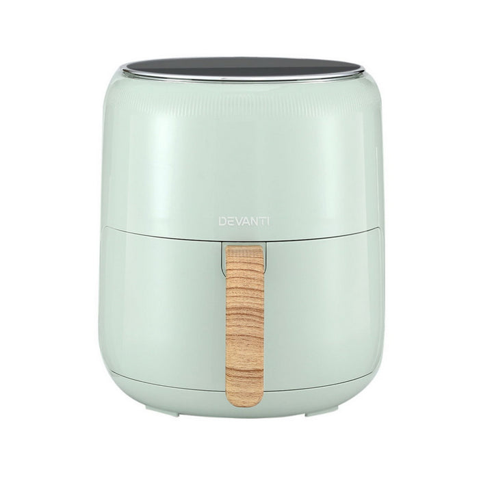 Devanti 5L Air Fryer Touch Control 1700W Green - Devanti