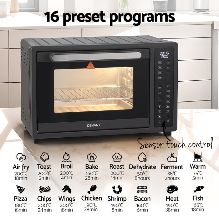 Devanti Air Fryer 32L W/ LCD Touch Oven 1700W - Devanti