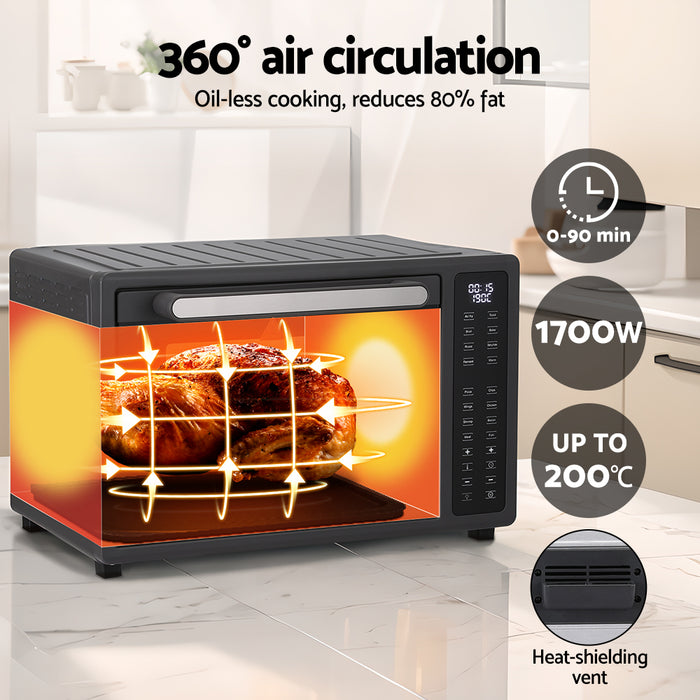 Devanti Air Fryer 32L W/ LCD Touch Oven 1700W - Devanti
