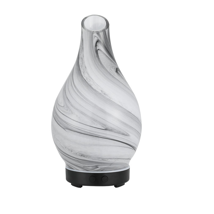 Devanti Aromatherapy Aroma Diffuser Essential Oil Humidifier LED Glass Marble - Devanti