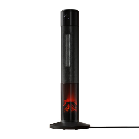 Devanti Ceramic Tower Heater 3D Flame 2000W - Devanti