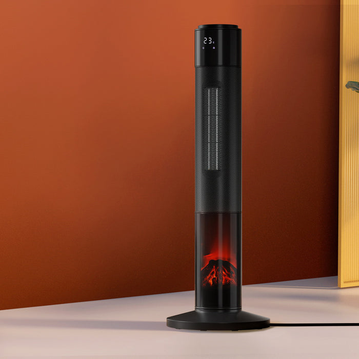 Devanti Ceramic Tower Heater 3D Flame 2000W - Devanti