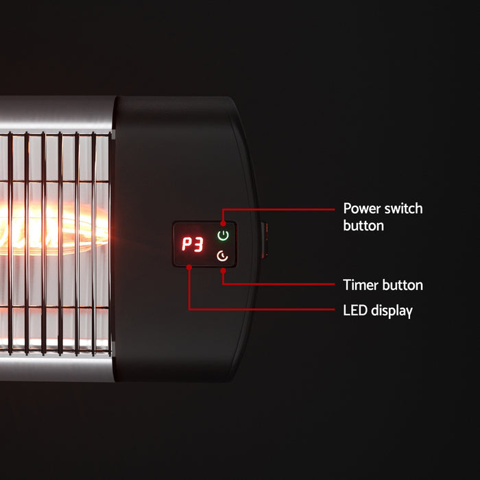 Devanti Electric Strip Heater Radiant Heaters 3000W - Devanti