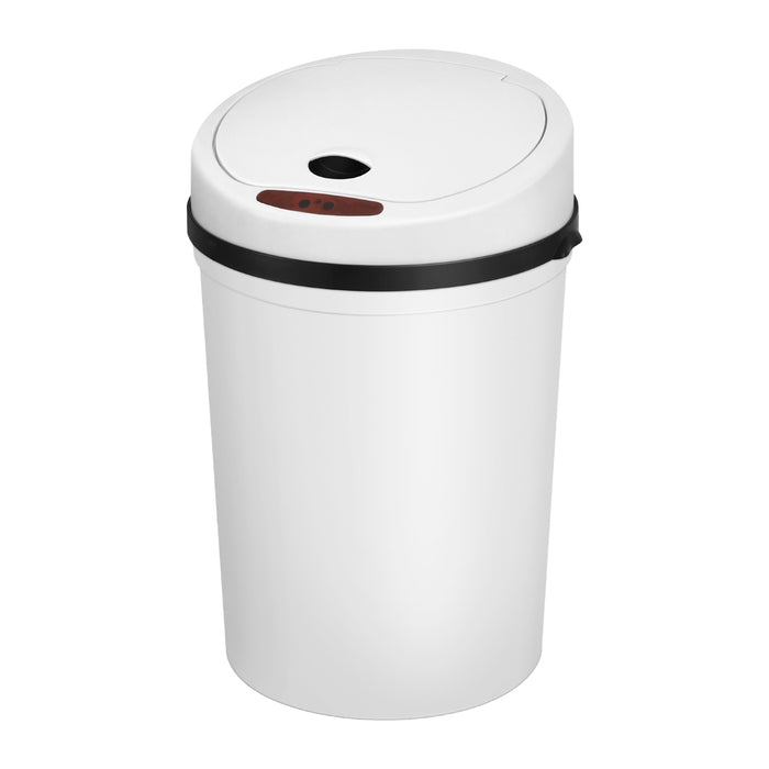 Devanti Sensor Bin Motion Rubbish Bins Kitchen Automatic Trash Can White 9L - Devanti