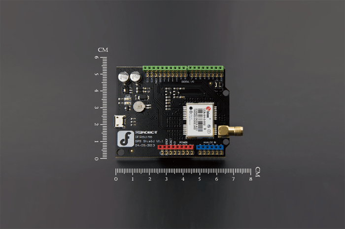 DFRduino GPS Shield  For Arduino (ublox LEA-6H) [Discontinued] by DFRobot - The Pi Hut