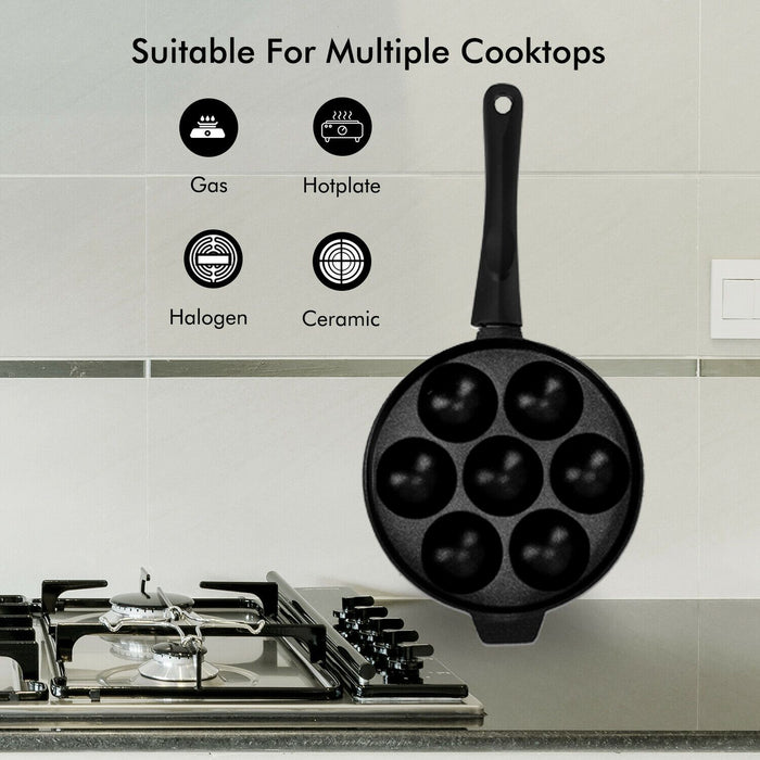 Non-Stick Aebleskiever Poffertjes Frying Pan by Royalford Royalford