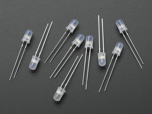 Diffused 5mm Fast Flashing RGB LED - 10 pack (Flashing Effect) by The Pi Hut - The Pi Hut