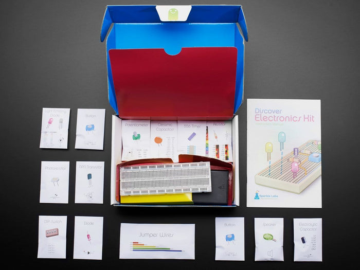 Discover Electronics Kit (2.0) [Discontinued] by Sparkle Labs - The Pi Hut