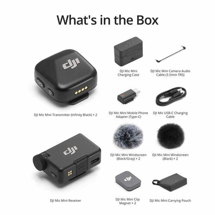 DJI Mic Mini 2-Person Compact Wireless Microphone System | CP.RN.00000433.01 DJI Camera Euronics Ireland