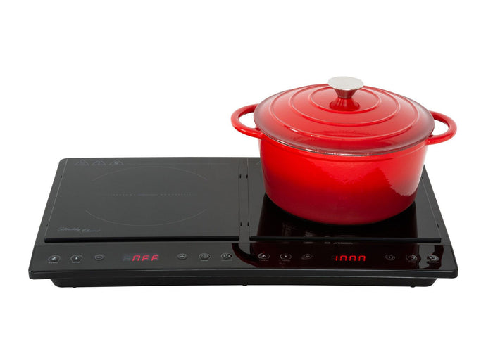 Double Induction Cooker w/ 2 Plates, 240C, 1000- 1400W -Home Living Store - -
