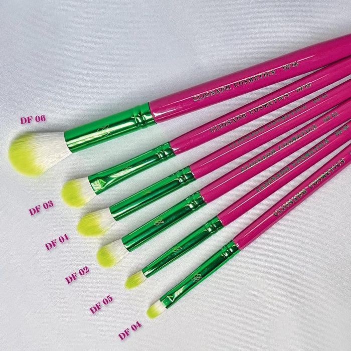 Dragon Fruit complete brush set next to the brush names