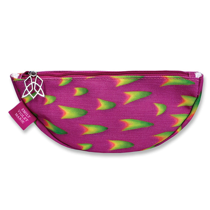 Front view of Dragon Fruit Cosmetic Bag