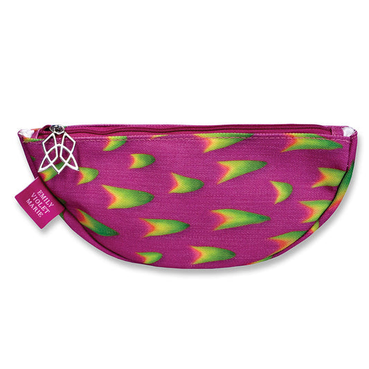 Front view of Dragon Fruit Cosmetic Bag