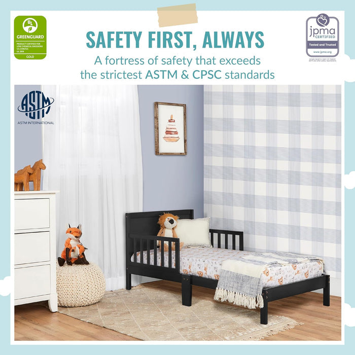 Dream On Me Brookside Toddler Bed In Black