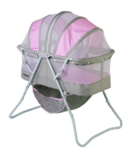 Dream On Me Karley Baby Bassinet GreyPink