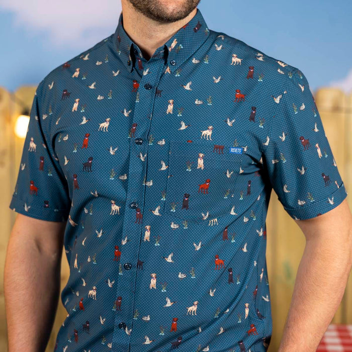 RSVLTS RSVLTS Short Sleeve Shirt Duck, Duck, Dog! – KUNUFLEX Short Sleeve Shirt Duck, Duck, Dog! – KUNUFLEX Short Sleeve Shirt