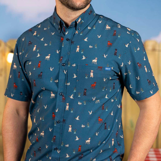 RSVLTS RSVLTS Short Sleeve Shirt Duck, Duck, Dog! – KUNUFLEX Short Sleeve Shirt Duck, Duck, Dog! – KUNUFLEX Short Sleeve Shirt