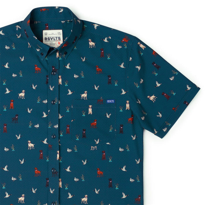 RSVLTS XS RSVLTS Short Sleeve Shirt Duck, Duck, Dog! – KUNUFLEX Short Sleeve Shirt Duck, Duck, Dog! – KUNUFLEX Short Sleeve Shirt