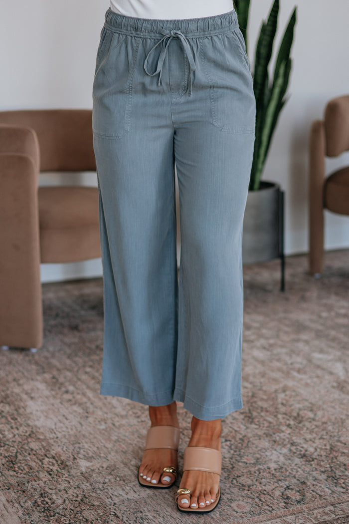Duncan Casual Pants - Misty Blue