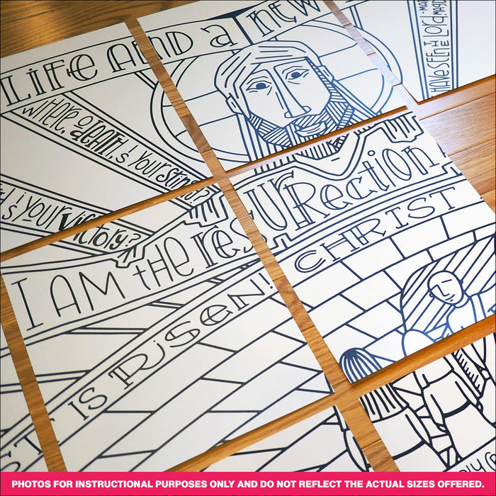 Easter Resurrection Coloring Page & Poster