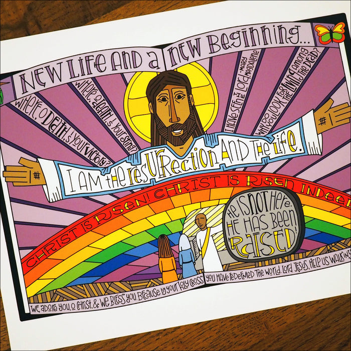 Easter Resurrection Coloring Page & Poster