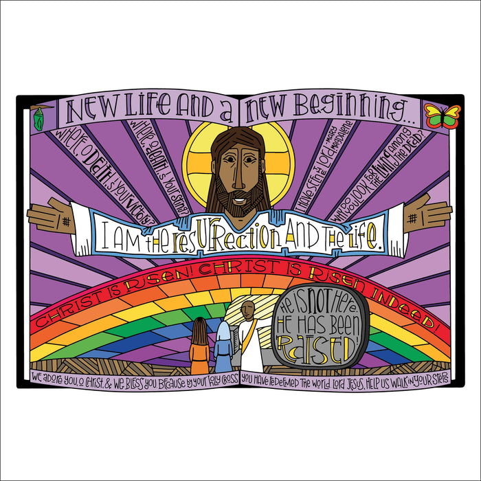 Easter Resurrection Coloring Page & Poster