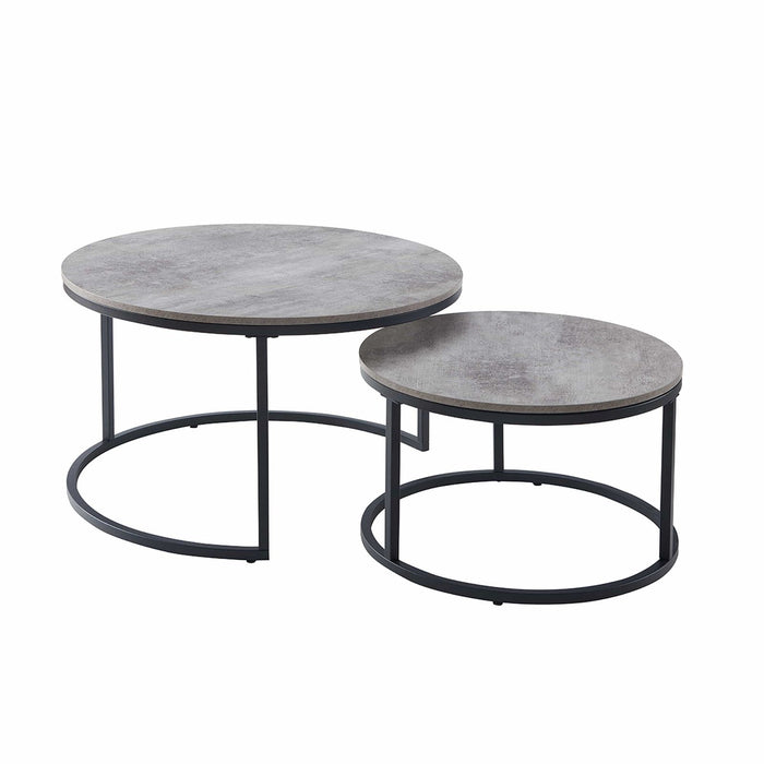 ECHO 800 Nested Coffee Table Set Cement by Censi -Home Living Store - -