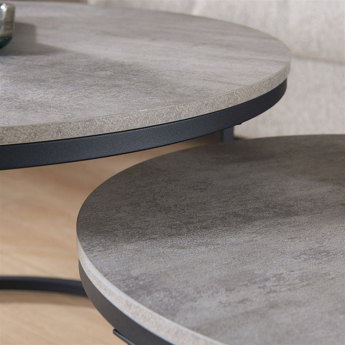 ECHO 800 Nested Coffee Table Set Cement by Censi -Home Living Store - -