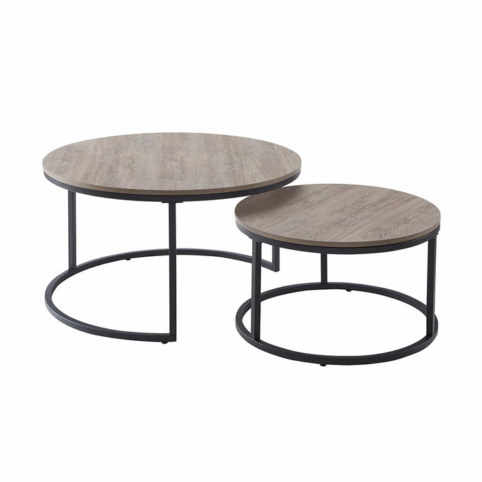 ECHO 800 Nested Coffee Table Set Oak by Censi -Home Living Store - -
