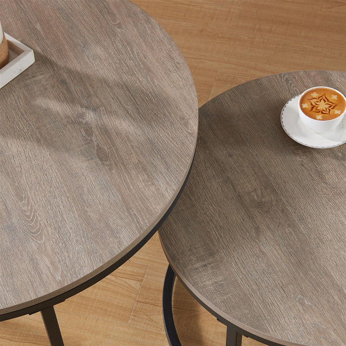 ECHO 800 Nested Coffee Table Set Oak by Censi -Home Living Store - -