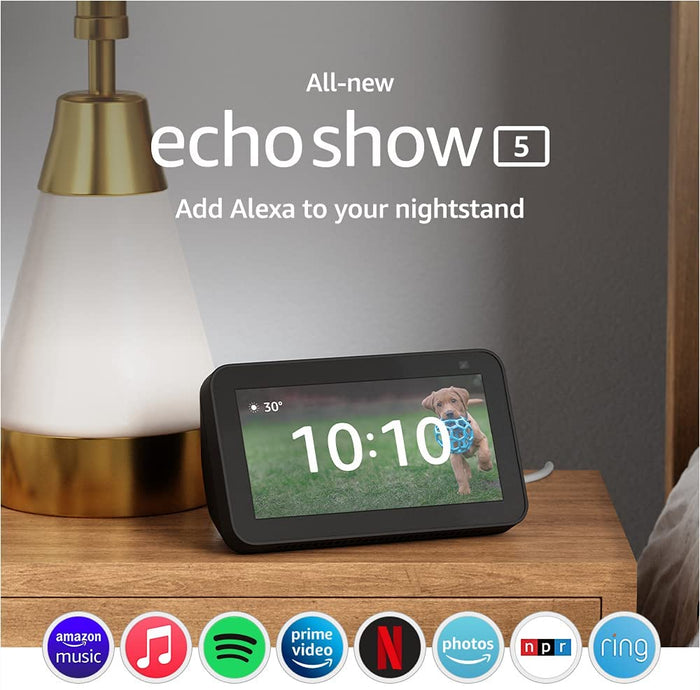 Echo Show 5 (2nd Gen, 2021 release) | Smart display with Alexa and 2 MP camera