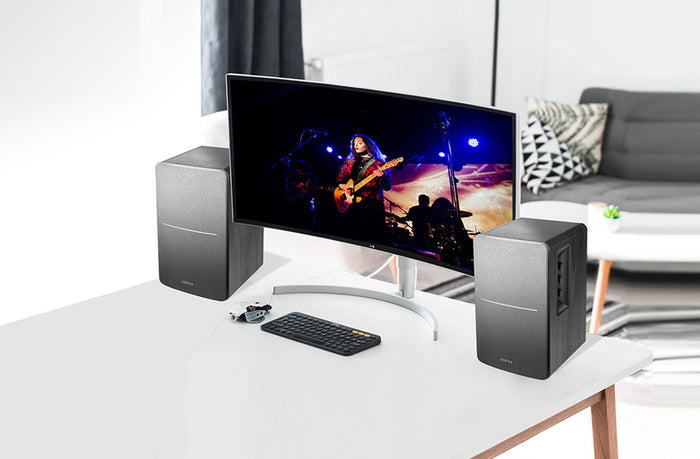 Edifier R1280T Active Bookshelf Speakers Pair - Black Black