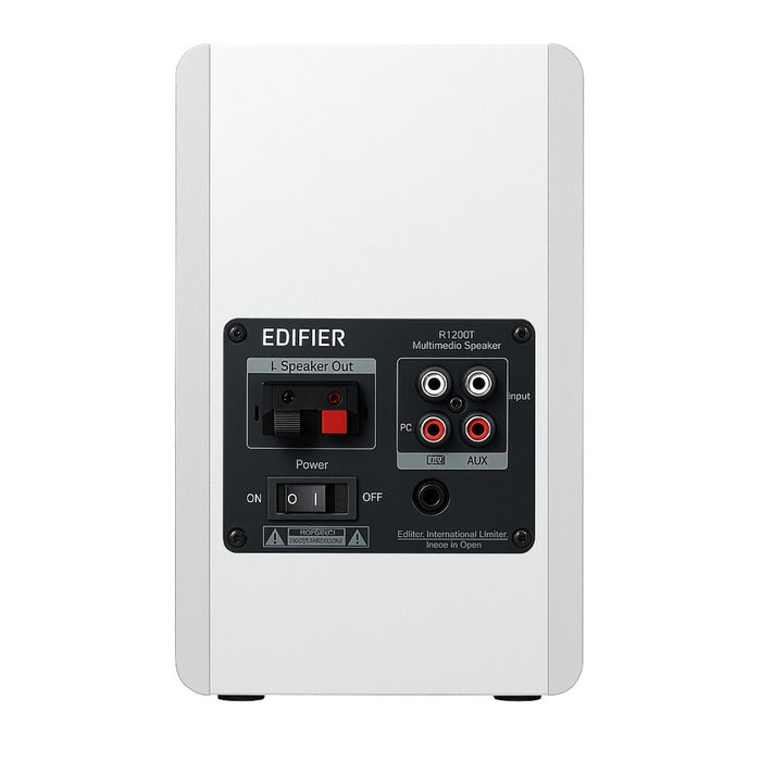 Edifier R1280T Active Bookshelf Speakers Pair - White White
