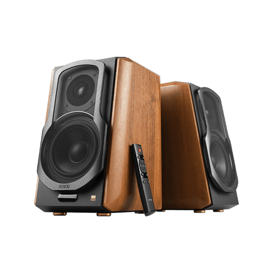 Edifier S1000MKII Active Bluetooth aptX Bookshelf Speakers Brown