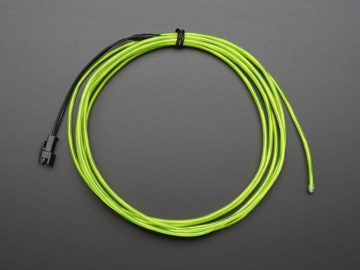 EL wire starter pack -  Green 2.5 meter (8.2 ft) [Discontinued] by The Pi Hut - The Pi Hut