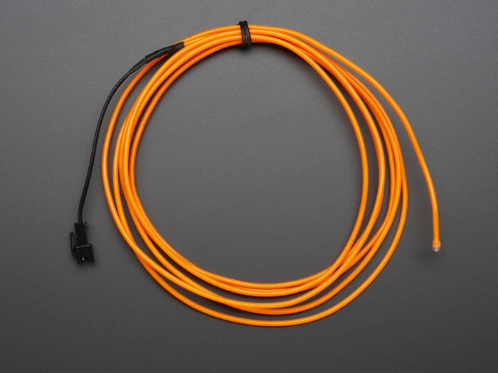 EL wire starter pack - Orange 2.5 meter (8.2 ft) [Discontinued] by The Pi Hut - The Pi Hut