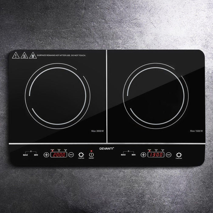 Electric Induction Cooktop 60cm Portable Kitchen Ceramic Glass Cooker -Home Living Store - -