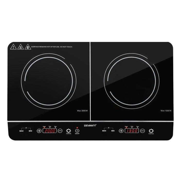 Electric Induction Cooktop 60cm Portable Kitchen Ceramic Glass Cooker -Home Living Store - -