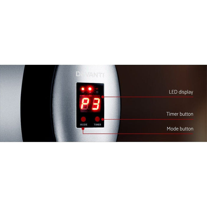 Electric Infrared Patio Heater Radiant Strip Indoor Outdoor Heaters Remote Control 1500W -Home Living Store - -