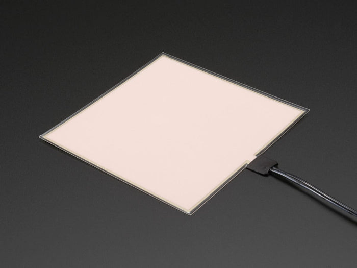 Electroluminescent (EL) Panel Starter Pack - 10cm x 10cm White [Discontinued] by The Pi Hut - The Pi Hut