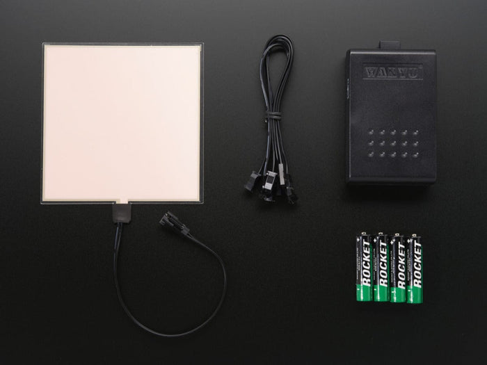 Electroluminescent (EL) Panel Starter Pack - 10cm x 10cm White [Discontinued] by The Pi Hut - The Pi Hut