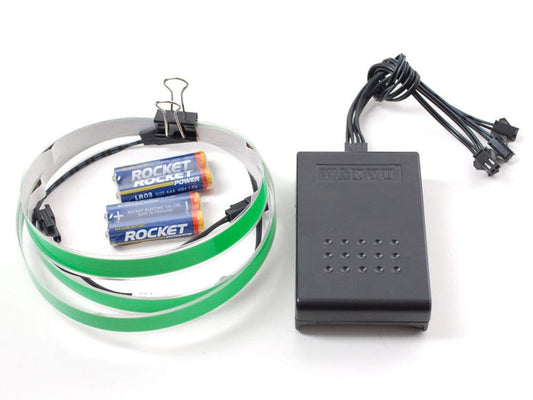 Electroluminescent (EL) Tape/Strip Starter Pack - 100cm - Green [Discontinued] by The Pi Hut - The Pi Hut