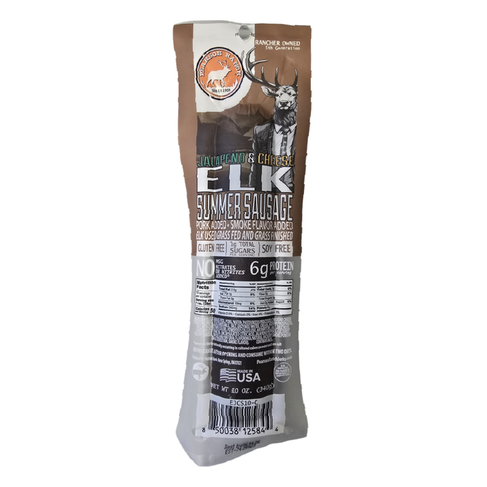 Elk Jalapeno Cheese Summer Sausage (10 oz.)