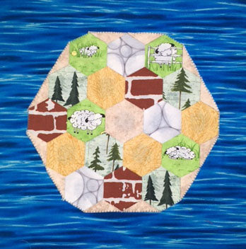 English Paper Piecing Kit - Catan Easy EPP Quilt Kit