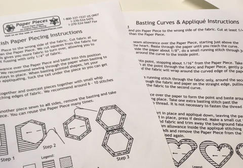 English Paper Piecing Kit - Catan Easy EPP Quilt Kit